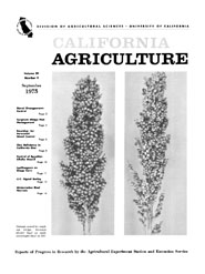 California Agriculture, Vol. 29, No.9