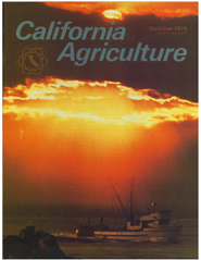 California Agriculture, Vol. 30, No.10