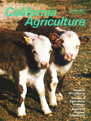 California Agriculture, Vol. 31, No.3