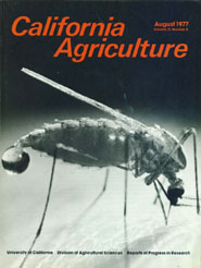 California Agriculture, Vol. 31, No.8