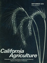 California Agriculture, Vol. 32, No.9
