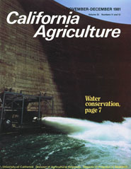 California Agriculture, Vol. 35, No.11