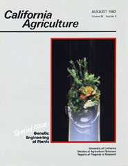 California Agriculture, Vol. 36, No.8
