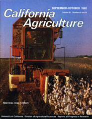 California Agriculture, Vol. 36, No.9