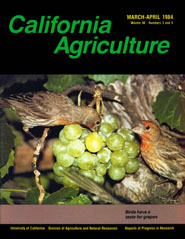 California Agriculture, Vol. 38, No.3