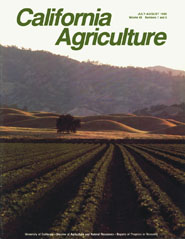 California Agriculture, Vol. 40, No.7