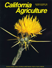 California Agriculture, Vol. 40, No.11