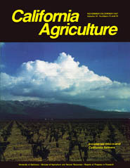 California Agriculture, Vol. 41, No.11