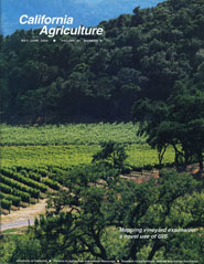 California Agriculture, Vol. 54, No.3