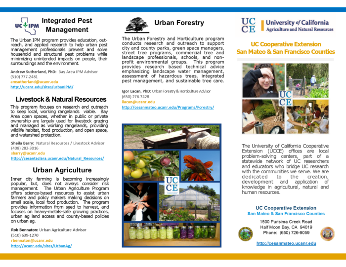 UCCE tri-fold brochure P1