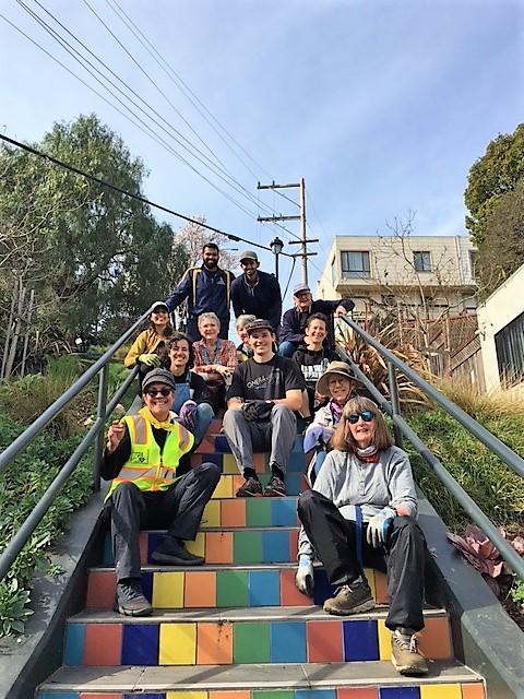 MG Thompkins Stairway Project Happy Crew