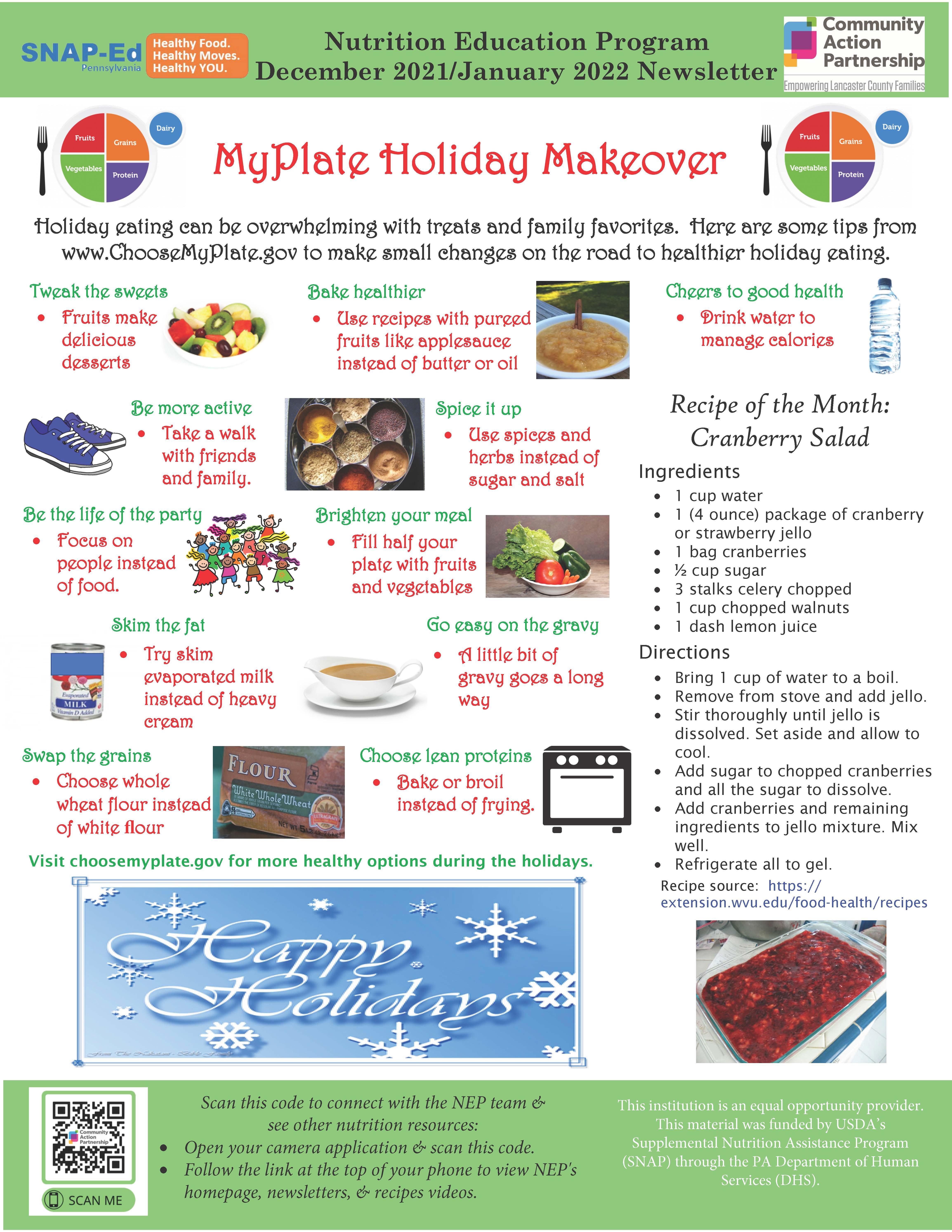 MyPlate Holiday MakeoverNEP-Dec2021Jan2022-Newsletter