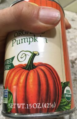 1 can (15-16 ounces) of pumpkin