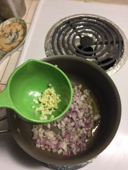 Add minced garlic
