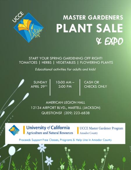 Plant Sale Flyer 2018