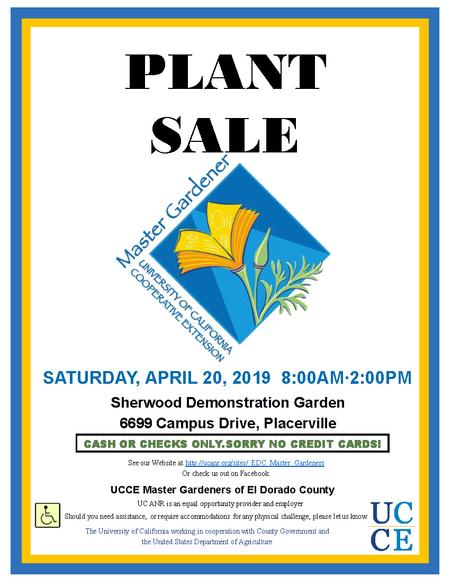 Spring Plant Sale Flyer 2019