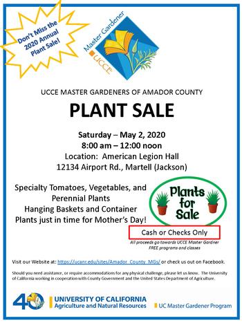 Plant Sale Flyer 2020