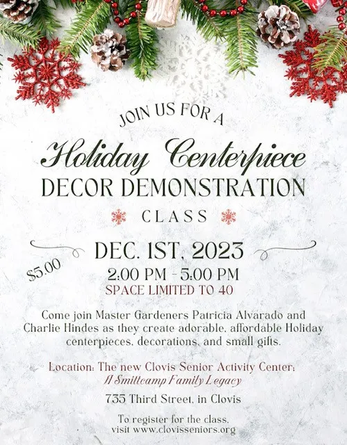 Holiday Centerpiece flyer 12.1.23