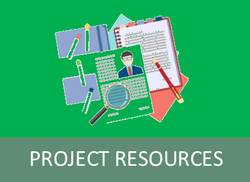Project Resources Button Website Page Link