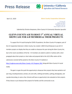 Press Release 2020 1st Annual Glenn County 4-H Virtual Showcase