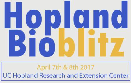 Hopland REC Bioblitz logo with date 2017