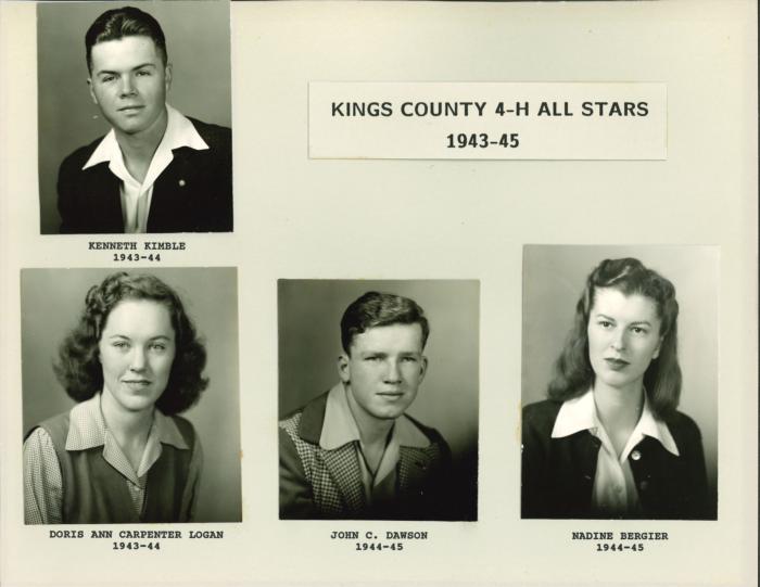 Kings Co. 4-H All Star 1943-45