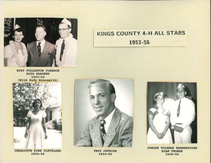 Kings Co. 4-H All Star 1953-56