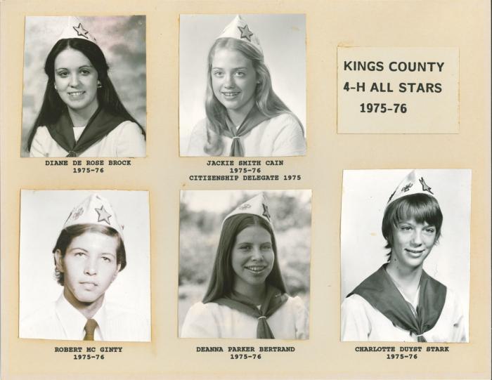 Kings Co. 4-H All Star 1975-76