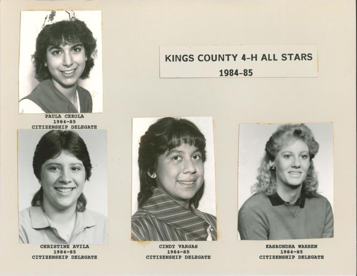 Kings Co. 4-H All Star 1984-85