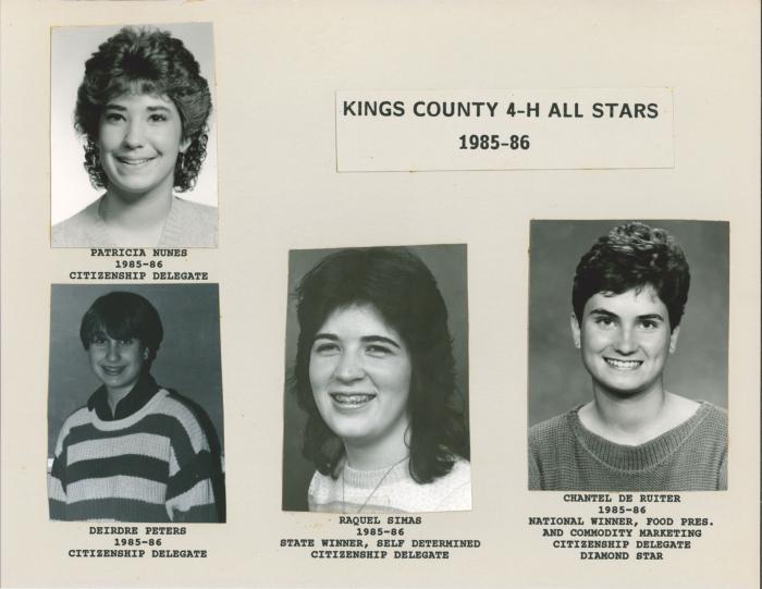 Kings Co. 4-H All Star 1985-86 (2)