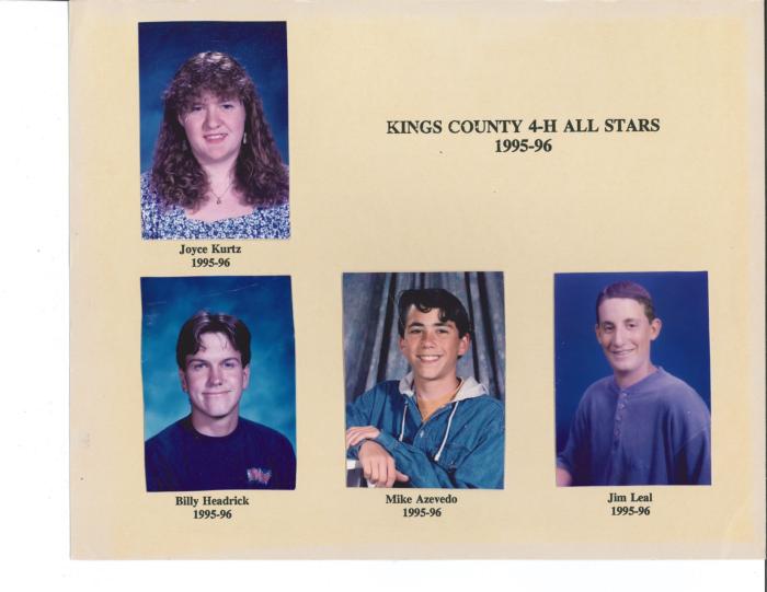 Kings Co. 4-H All Star 1995-96