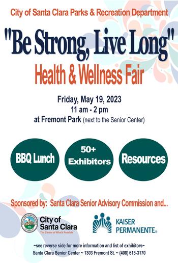 Santa Clara Be Strong, Live Long Health & Wellness Fair
