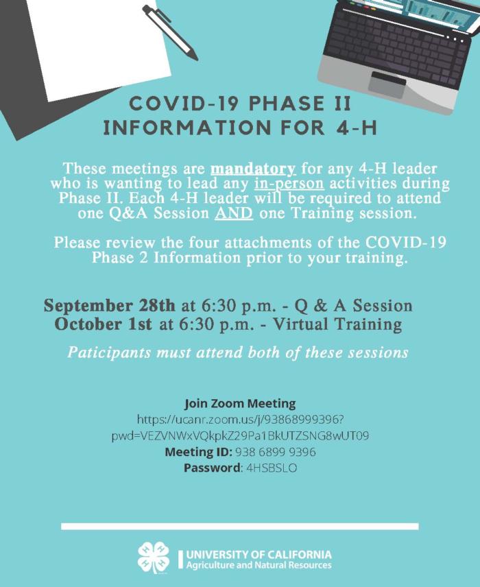 Covid-19 phase II Q&A and training sessions (4)