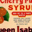 Queen Isabella Cherry Punch Syrup Label
