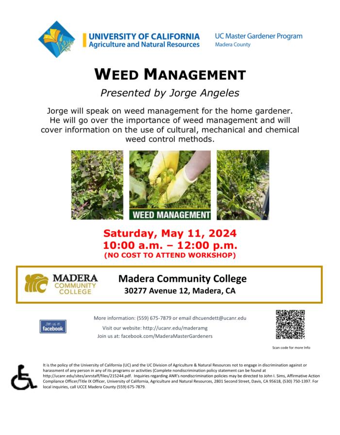 Weed Management May 11 2024