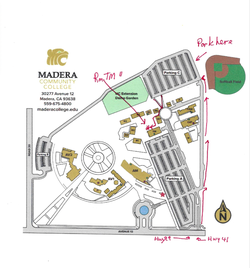map 4PM Madera College room map.