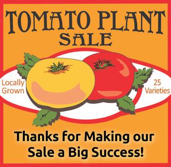 Tomato Sale Thanks banner, 700px