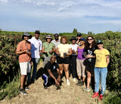 Spelman College and Tuskegee University students visited Kearney Agricultural Research and Extension Center as part of their HBCU-Berkeley Environmental Scholars for Change experience.