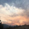 2018 Carr Fire smoke from Mount Lassen. Photo by Katie Low