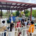 4-H Youth in Ventura County engage in learning during a farm field trip. Photo courtesy of Annemiek Schilder.