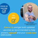 The EXCITE project emphasizes the importance of flu and COVID-19 immunizations to protect the health of loved ones. Chris Shogren, UCCE environmental horticulture advisor for Los Angeles County, got his vaccine.