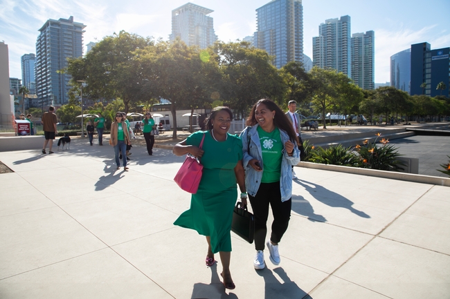 Kim Holmes and Saoi Sope attended the National 4-H Week proclamation event in San Diego.