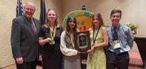 The national champion California 4-H Horticulture Team. From left, Michael Rethwisch, Jolene Junge, Maya Krishnaswamy, Noemi Nejedli and Lucas Gribi. for ANR Employee News Blog