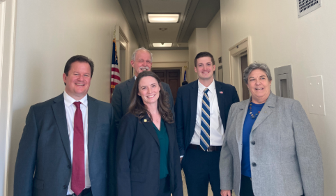 From left, Youtsey, Atkinson, Megaro, Rep. David Valadao's staff and Humiston