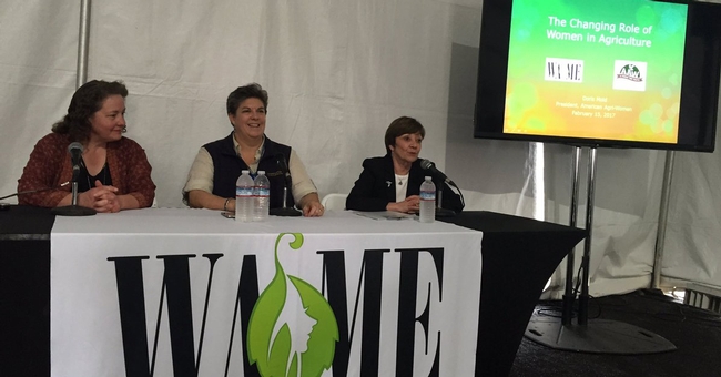 From left, Doris Mold, Glenda Humiston and Karen Ross. The women leaders encourage girls to seek careers in agriculture-related industries.