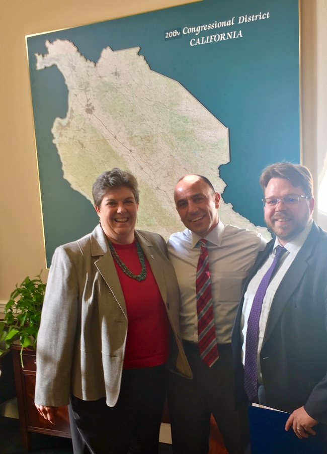 From left, Humiston, Congressman Jimmy Panetta and Frerichs.
