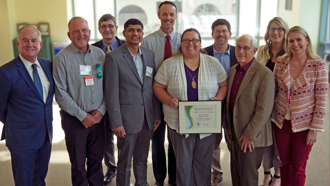 The Navel Orangeworm Mating Disruption Adoption Team also won an IPM award from the California Department of Pesticide Regulation in February.