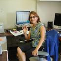 Norma in her new office at the Rubidoux facility in Riverside in 2011. All photos by Lisa Rawleigh.