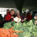 New bibliography will help people studying local food systems. Photo of farmers market by Brenda Dawson