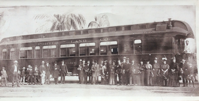 The Porter family rail car used to entice Midwestern families to Kern County.